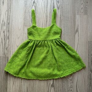 Zara green baby doll dress
